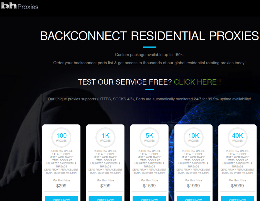 Who’s Behind the Botnet-Based Service BHProxies?