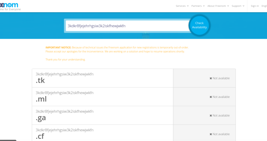 Sued by Meta, Freenom Halts Domain Registrations