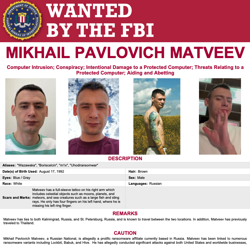 U.S. Offered $10M for Hacker Just Arrested by Russia